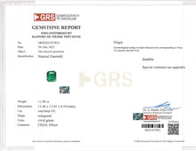 Load image into Gallery viewer, Natural Zambia Minor Emerald 25.55 cts Octagon pair by SR-Takat