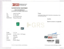 Load image into Gallery viewer, Natural Zambia Minor Emerald 23.47 cts Octagon pair by SR-Takat