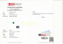 Load image into Gallery viewer, Natural Zambia Emerald 4.13 cts Octagon pair by SR-Takat