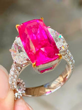 Load image into Gallery viewer, Magnificient Pigeon Blood No Heat Mozambique 10.03 cts Ruby Ring by SR-Takat