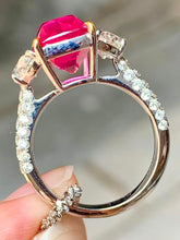 Load image into Gallery viewer, Magnificient Pigeon Blood No Heat Mozambique 10.03 cts Ruby Ring by SR-Takat