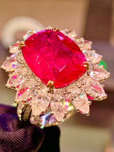 Load image into Gallery viewer, Magnificient Pigeon Blood No Heat Mozambique 10.04 cts Ruby Ring by SR-Takat