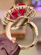 Load image into Gallery viewer, Magnificient Pigeon Blood No Heat Mozambique 10.04 cts Ruby Ring by SR-Takat