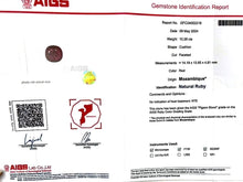 Load image into Gallery viewer, Magnificient Pigeon Blood No Heat Mozambique 10.28 cts Ruby Ring by SR-Takat