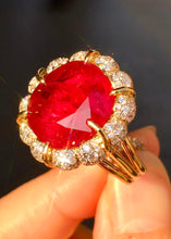 Load image into Gallery viewer, Magnificient Pigeon Blood No Heat Mozambique 10.28 cts Ruby Ring by SR-Takat