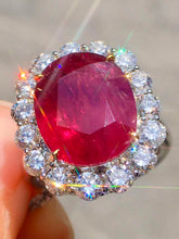 Load image into Gallery viewer, Magnificient Pigeon Blood No Heat Mozambique 11.08 cts Ruby Ring by SR-Takat