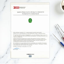 Load image into Gallery viewer, Natural Emerald 34 cts certified in Switzerland GRS Lab by SR-Takat