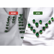 Load image into Gallery viewer, Classic Asscher Cut Natural Emerald Set by SR-Takat