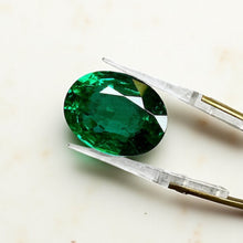 Load image into Gallery viewer, Natural Emerald 34 cts certified in Switzerland GRS Lab by SR-Takat