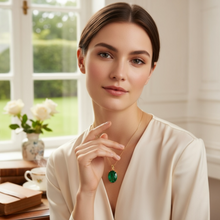 Load image into Gallery viewer, Natural Emerald 34 cts certified in Switzerland GRS Lab by SR-Takat