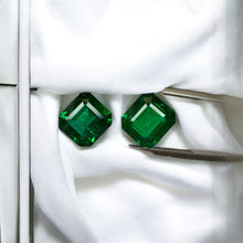 Load image into Gallery viewer, Classic Asscher Cut Natural Emerald Set by SR-Takat