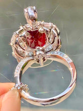 Load image into Gallery viewer, Magnificient Pigeon Blood No Heat Mozambique 10.18 cts Ruby Ring by SR-Takat