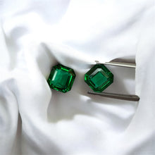 Load image into Gallery viewer, Classic Asscher Cut Natural Emerald Set by SR-Takat