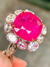 Load image into Gallery viewer, Magnificient Pigeon Blood No Heat Mozambique 14.24 cts Ruby Ring by SR-Takat