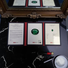Load image into Gallery viewer, Natural Emerald 34 cts certified in Switzerland GRS Lab by SR-Takat