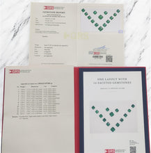 Load image into Gallery viewer, Classic Asscher Cut Natural Emerald Set by SR-Takat