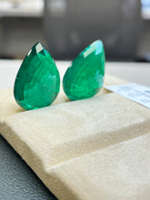 Load image into Gallery viewer, Exclusive Platinum Award Emerald Pair Zambian 84 cts (Copy)