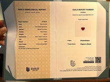 Load image into Gallery viewer, Magnificient Pigeon Blood No Heat Mozambique 3 cts each total of 27.59 cts Ruby necklace & crown combination by SR-Takat