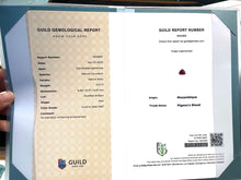 Load image into Gallery viewer, Magnificient Pigeon Blood No Heat Mozambique 3 cts each total of 27.59 cts Ruby necklace & crown combination by SR-Takat