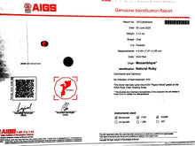 Load image into Gallery viewer, Magnificient Pigeon Blood No Heat Mozambique 3 cts each total of 27.90 cts Ruby necklace & crown combination by SR-Takat