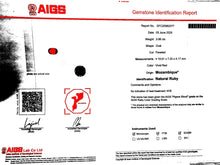 Load image into Gallery viewer, Magnificient Pigeon Blood No Heat Mozambique 3 cts each total of 27.90 cts Ruby necklace & crown combination by SR-Takat