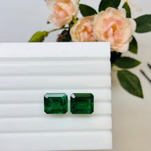 Load image into Gallery viewer, Natural Zambia Emerald 29.40 cts Octagon pair by SR-Takat