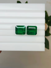 Load image into Gallery viewer, Natural Zambia Emerald 29.40 cts Octagon pair by SR-Takat