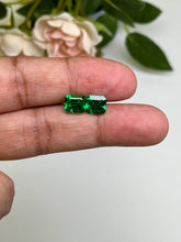 Load image into Gallery viewer, Natural Zambia Emerald 4.13 cts Octagon pair by SR-Takat