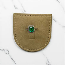 Load image into Gallery viewer, Grand Emerald Diamond 18k Platinum Ring by SR-Takat