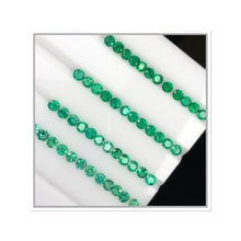 Load image into Gallery viewer, Natural Zambian Emerald Diamond Cut Round by Takat Gem SR