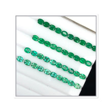 Load image into Gallery viewer, Natural Zambian Emerald Ovals by Takat Gem SR