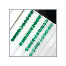 Load image into Gallery viewer, Natural Zambian Emerald Ovals by Takat Gem SR