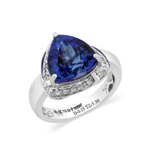Load image into Gallery viewer, 18K Gold Ring with Tanzanite and Diamonds
