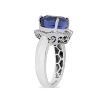Load image into Gallery viewer, 18K Gold Ring with Tanzanite and Diamonds