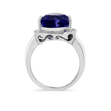 Load image into Gallery viewer, 18K Gold Ring with Tanzanite and Diamonds