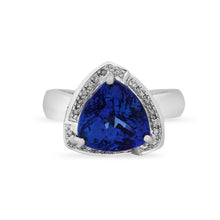 Load image into Gallery viewer, 18K Gold Ring with Tanzanite and Diamonds