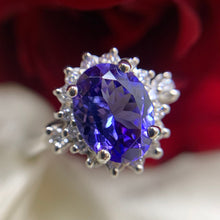 Load image into Gallery viewer, 14K Gold Ring with Tanzanite and Diamonds
