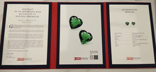 Load image into Gallery viewer, Natural Zambia Insg Emerald 15.49 cts Heart pair by SR-Takat
