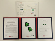 Load image into Gallery viewer, Natural Zambia Insg Emerald 15.49 cts Heart pair by SR-Takat
