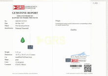 Load image into Gallery viewer, Natural Zambia Minor Emerald 5.31 cts Pear by SR-Takat
