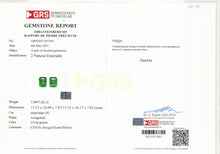 Load image into Gallery viewer, Natural Zambia Minor/Insig Emerald 15.31 cts Octagon pair by SR-Takat
