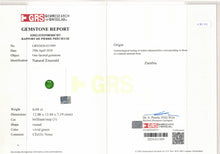 Load image into Gallery viewer, Natural Zambia No-Oil Emerald 6.04 cts Round by SR-Takat
