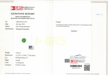 Load image into Gallery viewer, Natural Zambia No oil/Insig Emerald 12.30 cts Round pair by SR-Takat
