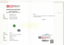 Load image into Gallery viewer, Natural Zambia No oil/Insig Emerald 12.30 cts Round pair by SR-Takat
