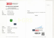 Load image into Gallery viewer, Natural Zambia Ins Emerald 11.83 cts Octagon by SR-Takat
