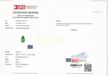 Load image into Gallery viewer, Natural Zambia Minor to Moderate/ Moderate Emerald 15.90 cts Pear pair by SR-Takat
