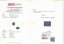 Load image into Gallery viewer, Natural Zambia Minor Emerald 6.65 cts Octagon by SR-Takat
