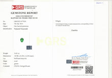 Load image into Gallery viewer, Natural Zambia Insignificant Emerald 7.18 cts Oval pair by SR-Takat
