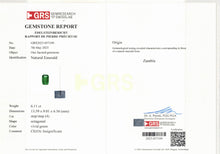 Load image into Gallery viewer, Natural Zambia Insignificant Emerald 11.94 cts Octagon pair by SR-Takat
