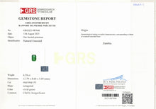 Load image into Gallery viewer, Natural Zambia Insignificant Emerald 8.75 cts Octagon pair by SR-Takat
